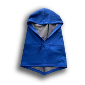EMF Protective Hoodie Scarf for the head and neck. Blue